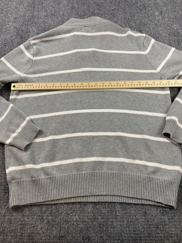 Polo Jeans Co Ralph Lauren Sweater Mens Large Gray Pullover 1/4 Zip Golf Active - Imagen 10 de 11