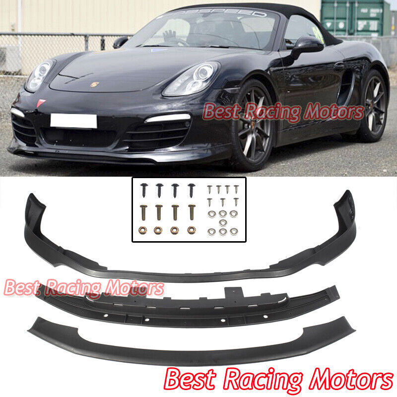 lippy☆ For 2013-2016 Porsche 981 Boxster TA Style Front Bumper Lip