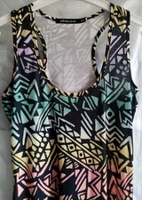DREAMS SIZE S/M COLOURFUL FITTED MAXI DRESS VERY GOOD CONDITION