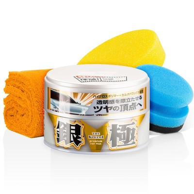 Soft99 Extreme Gloss Wax The Kiwami Light 200g Microfiber Cloth ORANGE SPLASH