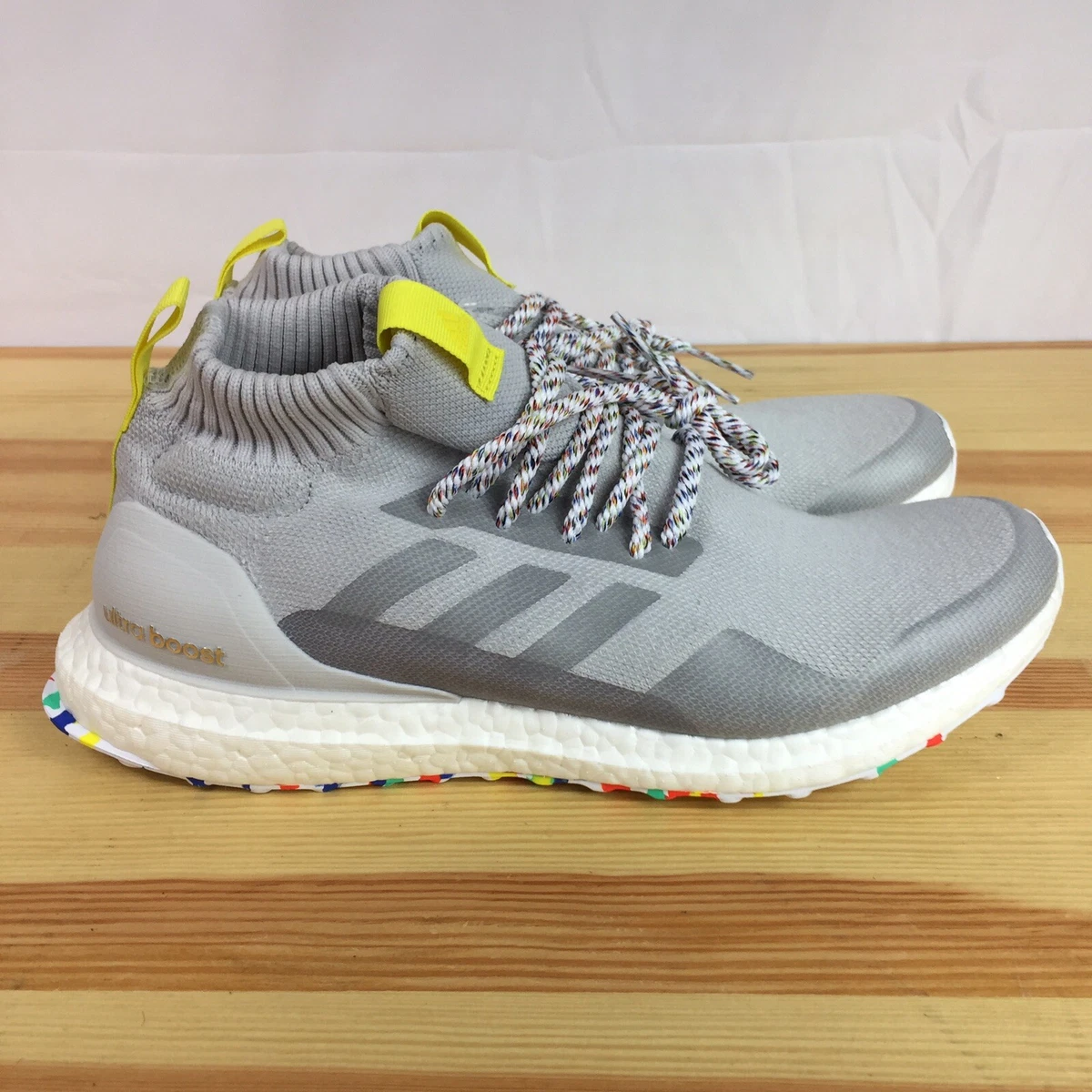 Adidas UltraBoost Mid Running Shoes Grey White G26842 Sz 9 eBay