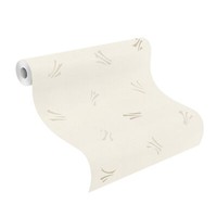 Rasch Tapete Vlies Selection 519617 Grafisch Weiß Beige Stylisch Vliestapete