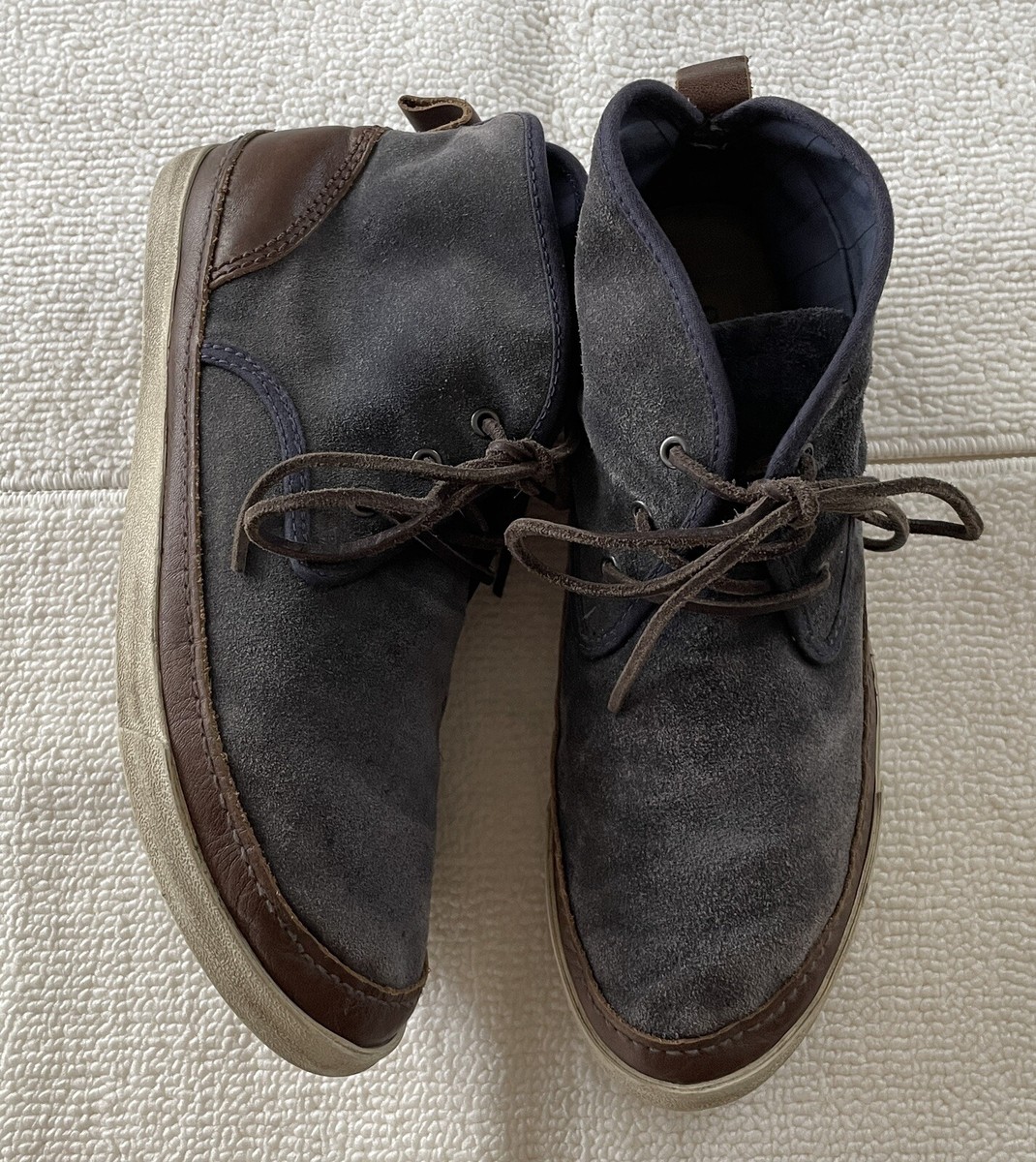 Converse X John Varvatos Blue Suede Chukka Sneaker Mid-Top Boots