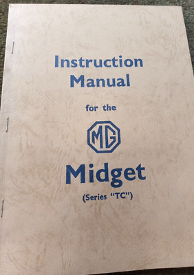 Instruction Manual for the MG Midget Series TC 1954