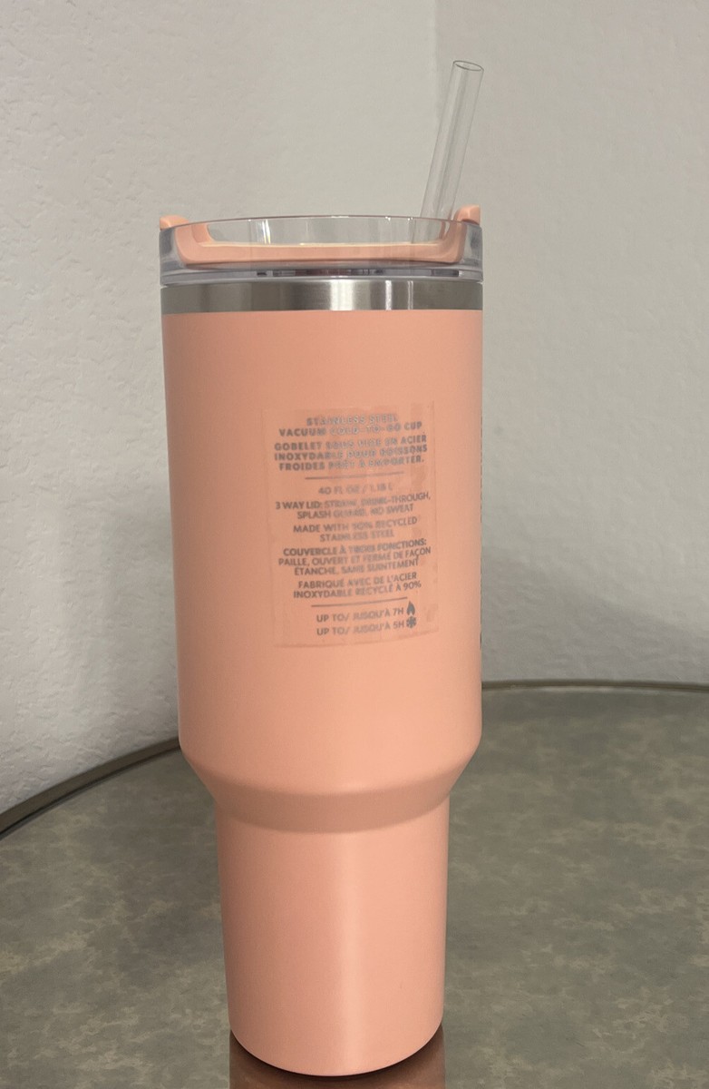 Stanley x Starbucks Stanley Cup Peach Pink 40oz - NEW Stanley x Starbucks Stanley Cup Peach Pink 40oz - NEW