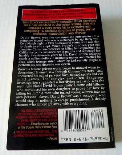 IF YOU REALLY LOVED ME David Brown Story By Ann Rule True Crime 1991 Mint - Picture 3 of 6