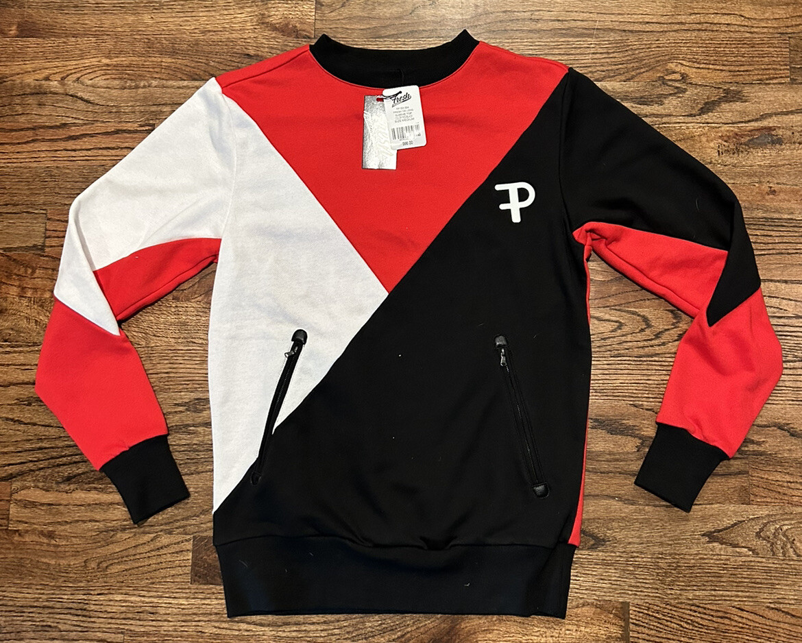 NWT Men's Fresh Phamily Sweatshirt Size M White Black Red Streetwear eBay