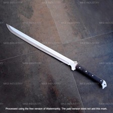 D2 STEEL SHORT SWORD - MACHETE KNIFE COMBAT TACTICAL SWORD WITH SHEATH