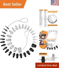 Inch & Metric Thread Checker: 36 High-Precision Gauges for Professionals