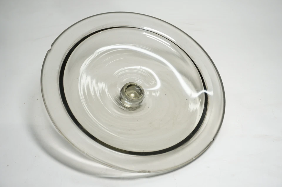 Laborkonvolut #18 Exsikkator Deckel ca. 30 cm Außendurchmesser Knopfdeckel Glas - Bild 2 von 4