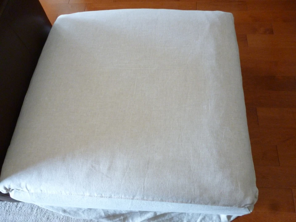 Fundas de lujo personalizadas 100 % lino SOLO para otomana IKEA SODERHAMN excelente estado Foto 2 de 4