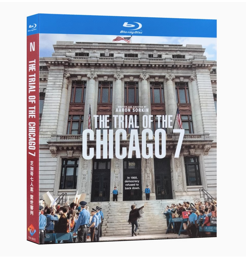 The Trial of the Chicago 7 (2020)BD Movie TV Film 1-Disc All Region New Box Set