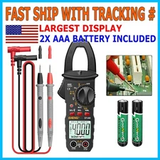 Digital Multimeter Tester AC DC Volt Amp Clamp Meter Auto Range LCD Handheld