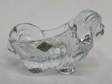 CANE SOPRAMMOBILE IN CRISTALLO YANNES CHATEL MADE IN FRANCE COLLEZIONISMO ARREDO