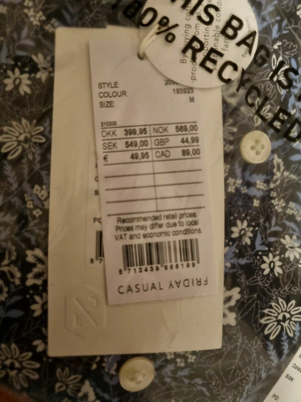 Casual Friday Arthur Flower Printed Shirt