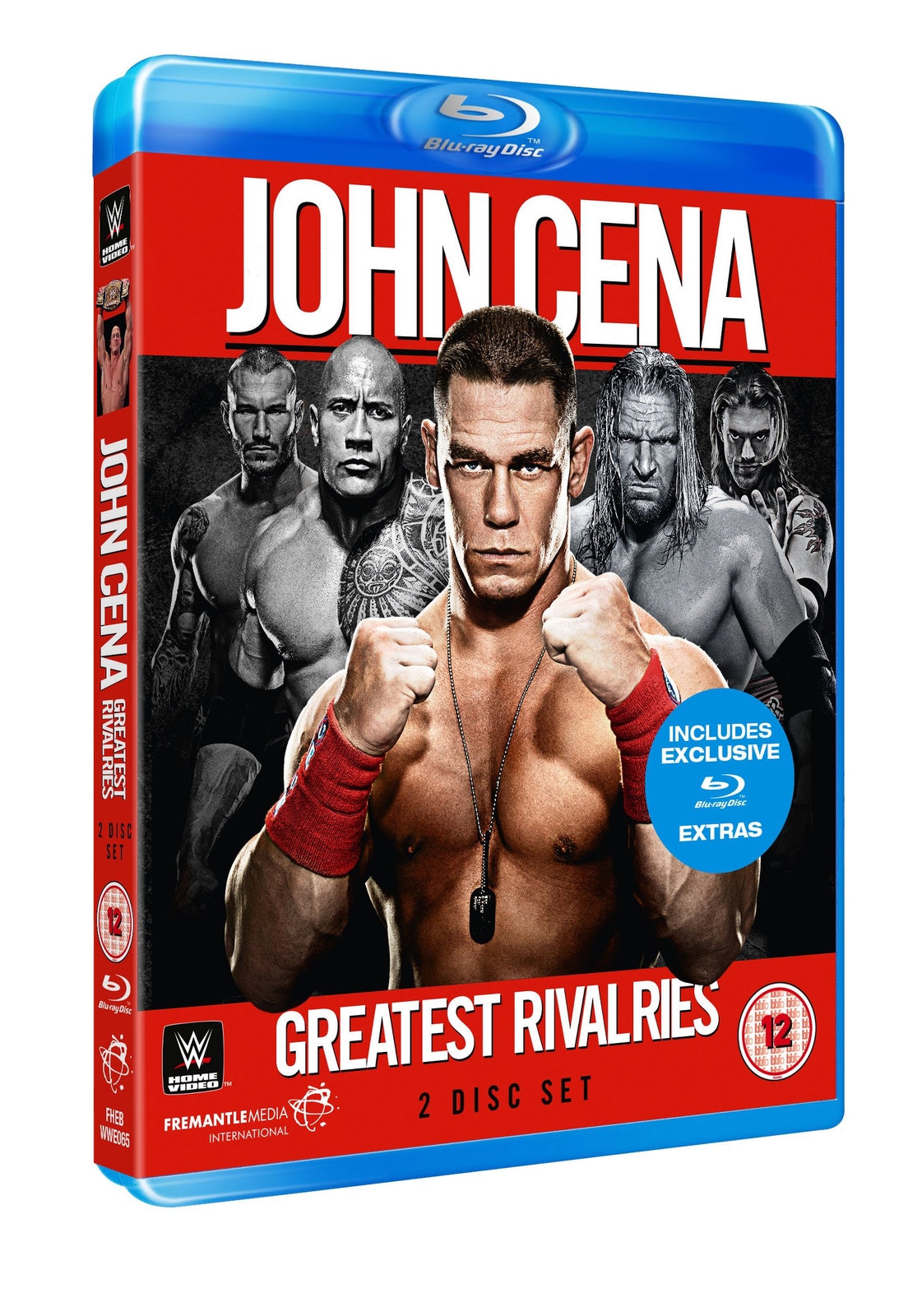 WWE: John Cena - Greatest Rivalries (Blu-ray) John Cena The Rock Triple H Edge