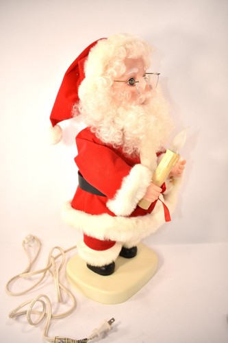 VINTAGE SANTA'S BEST CHRISTMAS SANTA CLAUS FIGURE ANIMATRONIC LIGHT TESTED - Picture 10 of 10