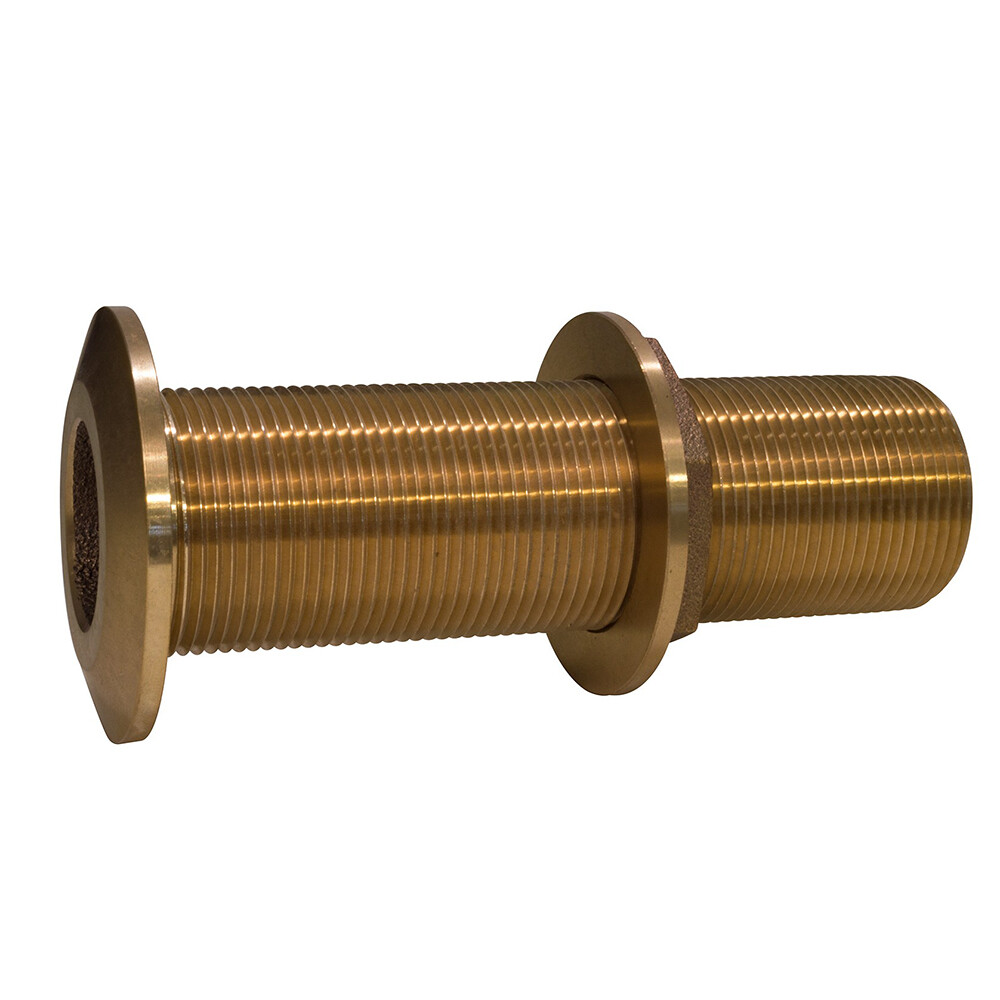 GROCO 1-1/2\" Bronze High Speed Thru-Hull Fitting W/Nut HSTH-1500-W - By NuWave Marine