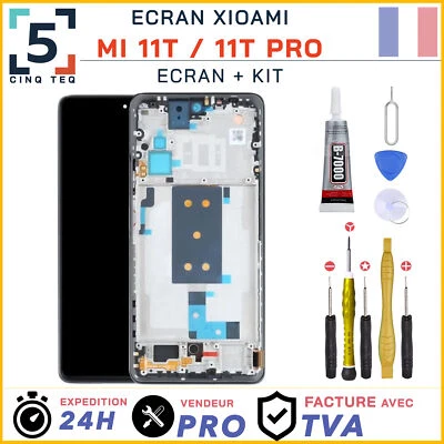 CINQ TEQ Ecran Complet Remplacement pour Xiaomi Mi 11T 5G / MI 11T Pro / Poco F4 + Kit
