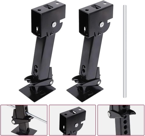 2 Pack Trailer Swing Down Folding Stabilizer Jacks Set 2000lb RV - Picture 12 of 12