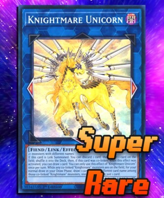 Knightmare Unicorn (SR RA01-EN043 Super Rare 1st Edition. LP