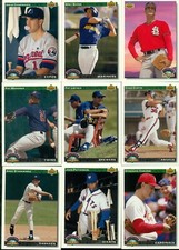 1992 UPPER DECK BASEBALL LOT 45 DIAMOND DEBUTS - NEW CARDS WITH DUPLICATION