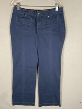 Athleta Trousers Women's Size 10 Navy Blue- Athleisure Pants Drawstring