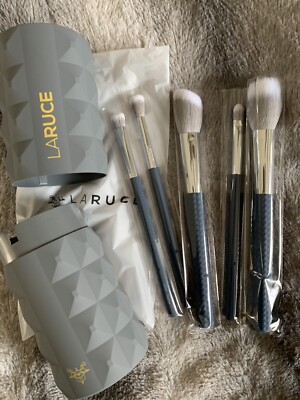 LARUCE Beauty Christine Set 5 Piece Brush Set in Grey Graphite Petite ...