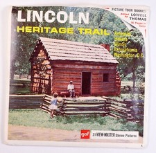 View-Master Lincoln Heritage Trail 3 reel packet/book A390
