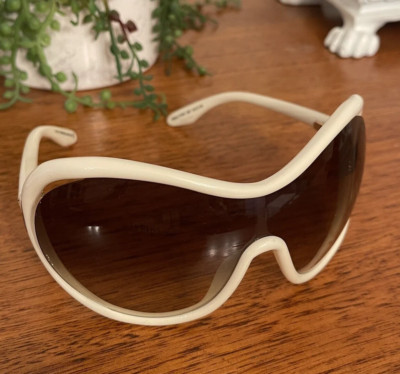 Tom Ford Grant Sunglasses FT0267 25F White Women's Ivory Oversize Oval Grant NEW