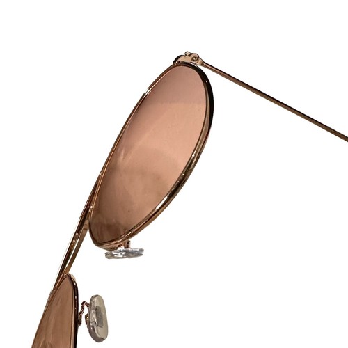 Aldo Women's Pink Sunglasses Aviator Metal Frame Sun Shades - Imagen 6 de 10