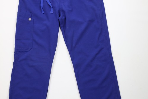 Figs Technical Collection Womens 2 Piece Medical Nurse Scrubs Blue Top M Pants S - Picture 12 of 22