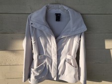 Women's The North Face Fleece Off White/Ivory Jacket Coat Large