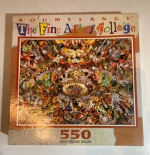 NOS Vintage FINE ART OF COLLAGE  550 Piece Puzzle CEACO sealed KOUMELANGE