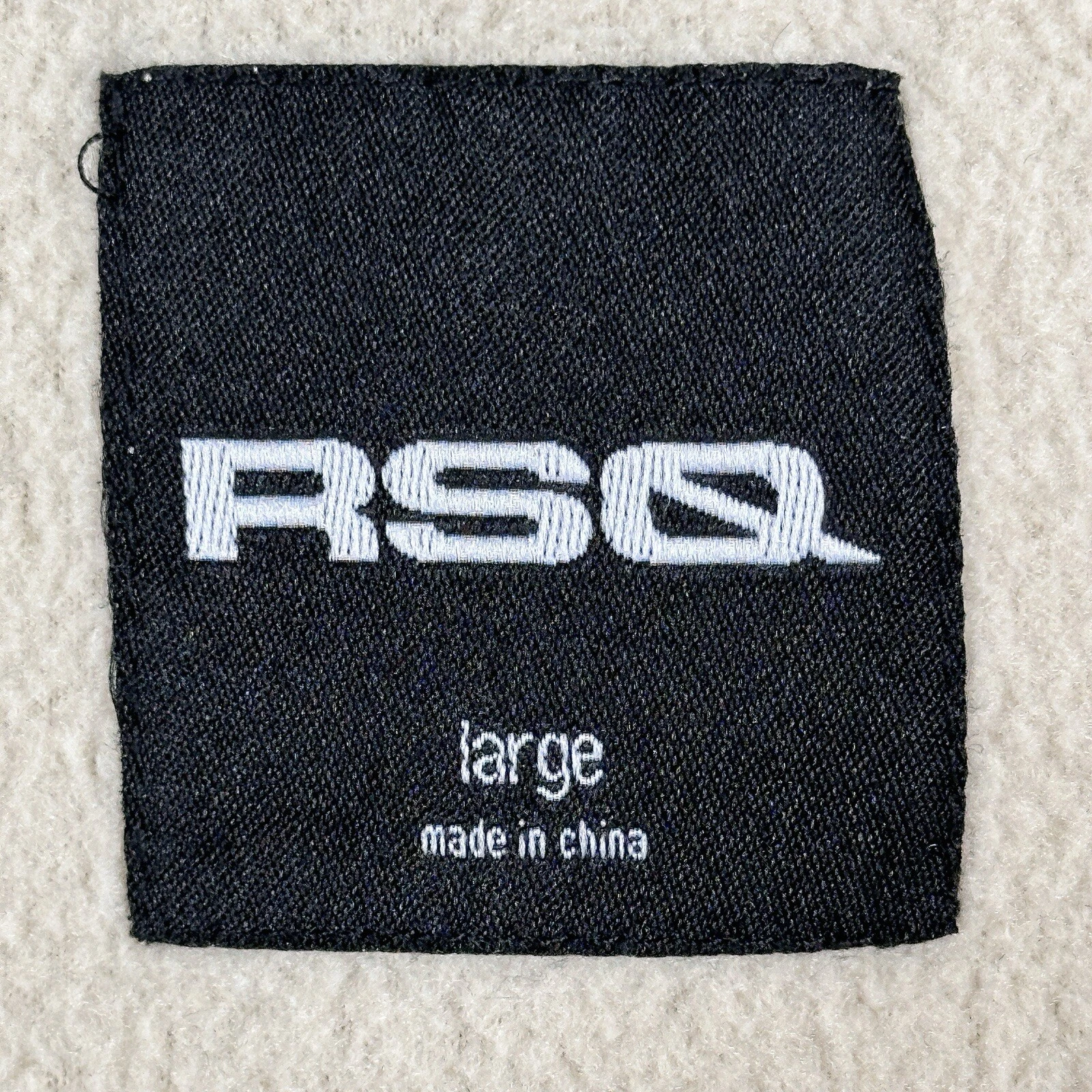 VETEMENTS RSQ Giacca Uomo Taglia Large Beige Pile Full Zip Outdoor Felpa Casual