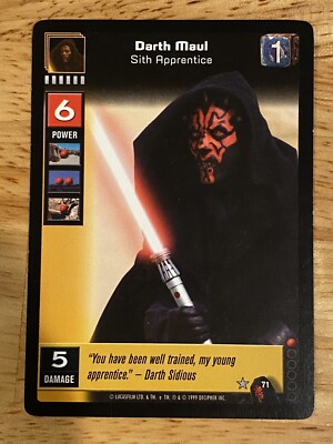 Darth Maul, Sith Apprentice Star Wars Young Jedi CCG