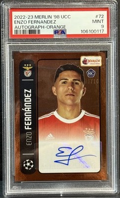 2022-23 Topps Merlin Heritage Benfica RC Enzo Fernandez Auto