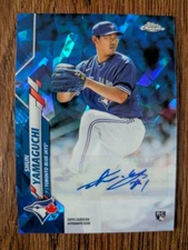 SHUN YAMAGUCHI 2020 Topps Chrome Sapphire AUTO Autograph RC Rookie Card PWE