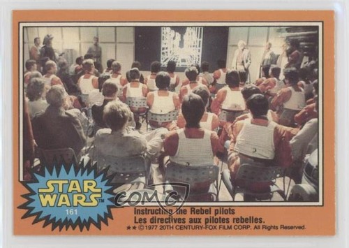 1977 OPC Star Wars #161 Instructing the Rebel pilots — Raw