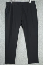 Zanella Active Noah Pants Men's 36 Black Slim Fit Stretch Dress Trousers $298