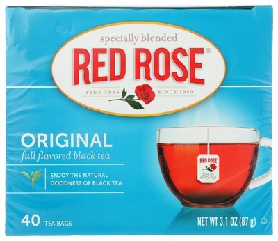 Red Rose Original Black Tea Pack Of 6 Boxes 240 Total Count Premium Flavor