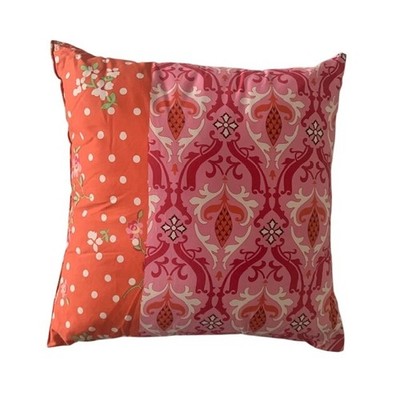 Accent Pillow 16x16'' Boho Accent Cushion Floral Polka Dot Damask Maximalist