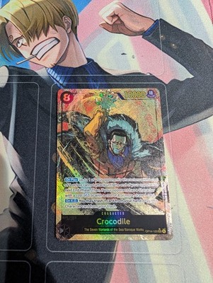 Crocodile OP14-120 Alternate Art The Azure Sea's Seven Sec One Piece Alt Secret