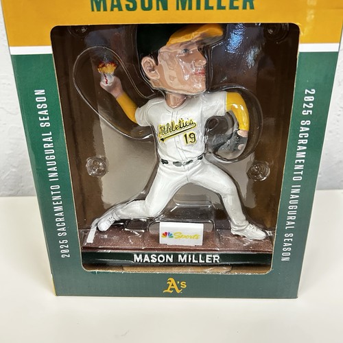 A’s Mason Miller 2025 Sacramento Inaugural Season Bobblehead New in Box - Bild 2 von 5