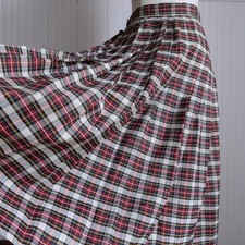Very sweet 40s/50s Reid Reid plaid taffeta midi skirt
