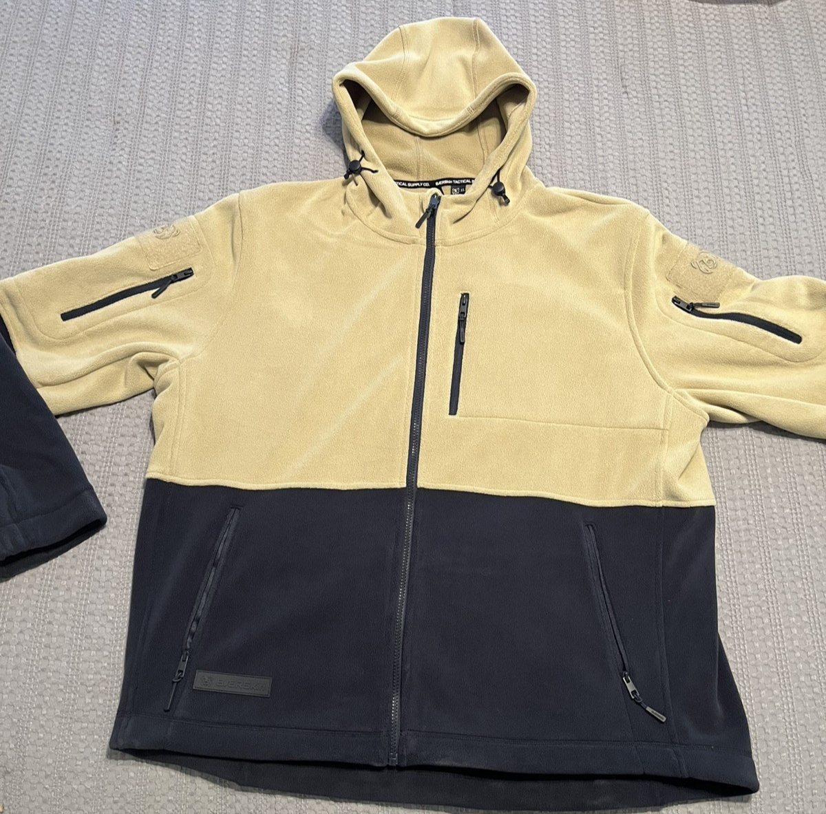 BEARskin Tactical Hoodie 4.0 Mens XL Stealth Stone/Navy Zip Up 