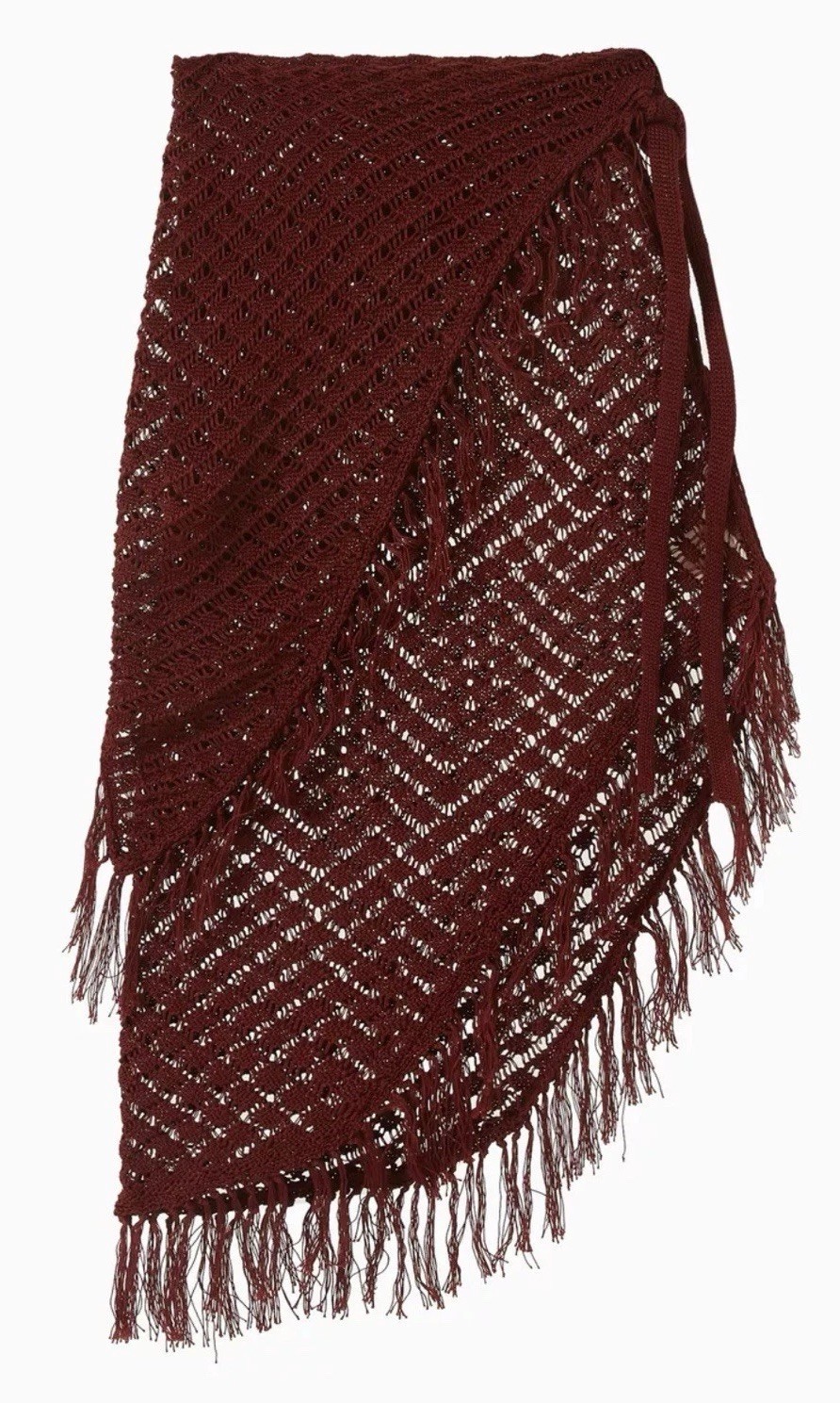 SAVANNAH MORROW Ammoudi Mini skirt in Cotton-knit Cocoa Size XXS NWT