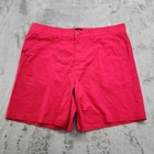 Lee Shorts Womens 16 Pink Hot Magenta Mid Rise 7" Utility Short Regular Fit