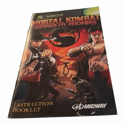 Mortal Kombat Shaolin Monks Xbox Manual Only