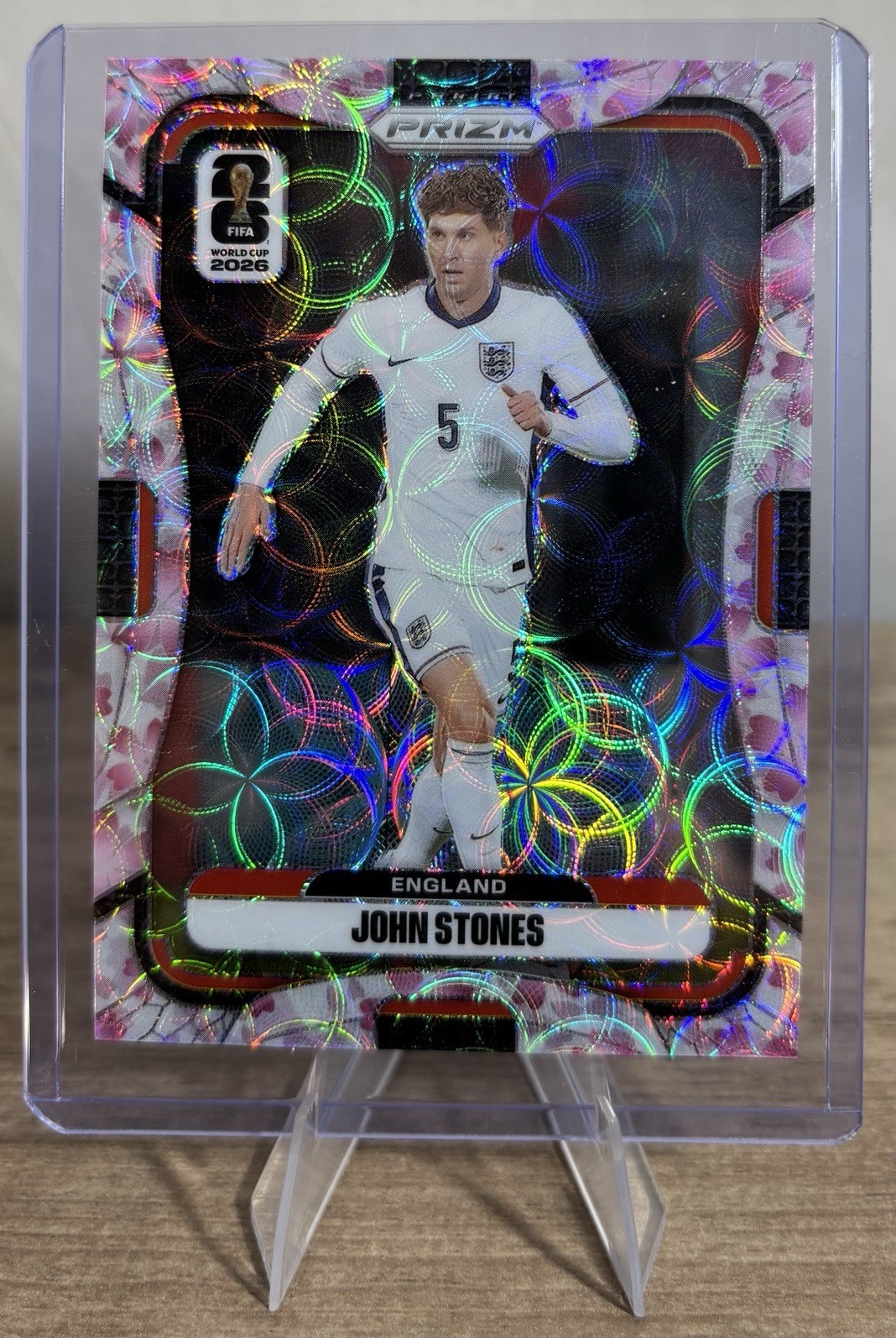 Panini Prizm 2026 FIFA World Cup John Stones Cherry Blossom #106 England /20